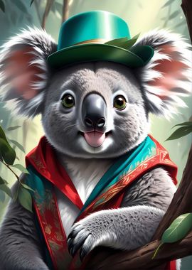 Koala with Hat