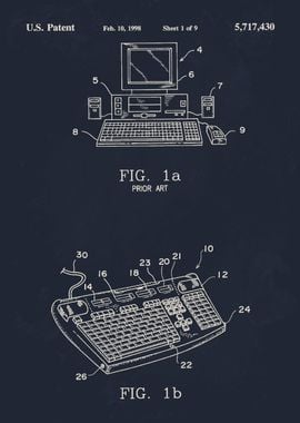 1998 Computer Keyboard