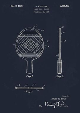 Table Tennis Racket 1937