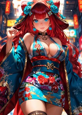 Cute Anime Girl Red Hair