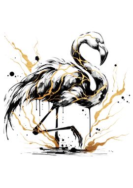 Ink Flamingo