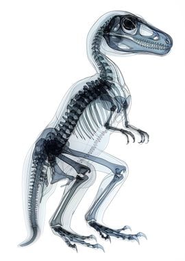 dinosaur in xrays