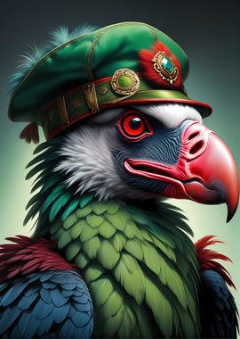 Vulture with Hat