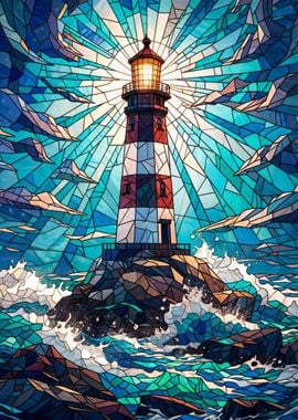 Lighthouse Stained Glass