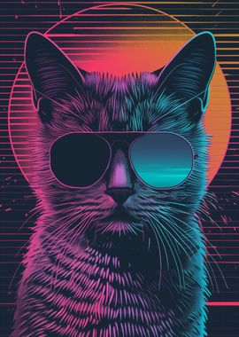 The Retrowave Cat