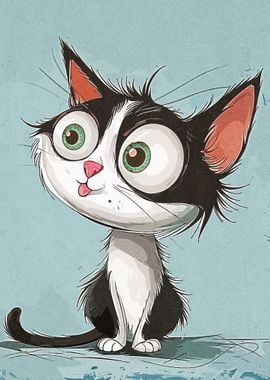 Cat Funny Caricature