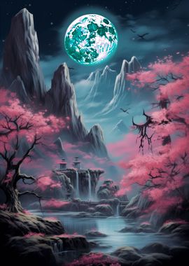 Japanese Moonlit Serenity