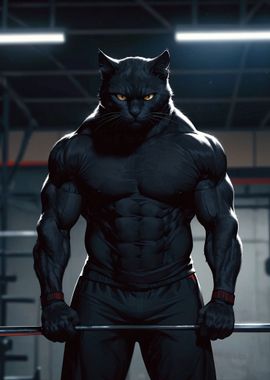 Gym Cat Motivation