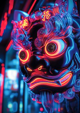 Neon Yokai Oni