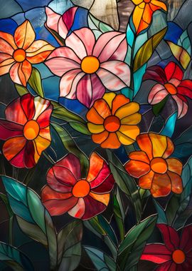 Stained Glass Flowers