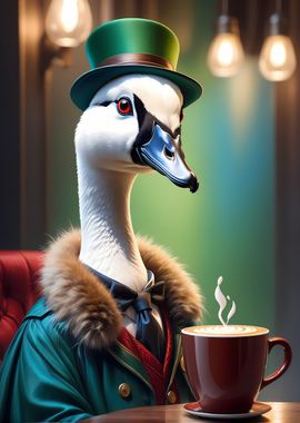 Goose with Coffee