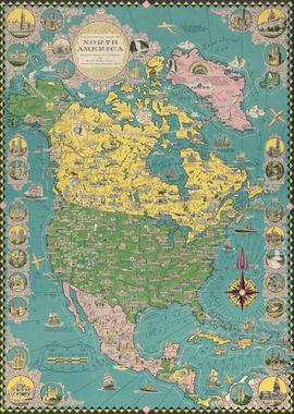 North America map