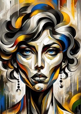 Abstract Colorful Portrait