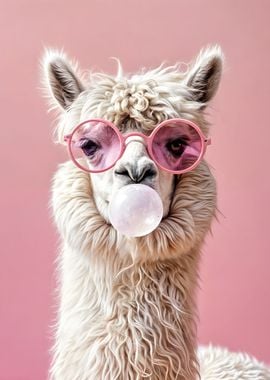 llama wearing sunglasses