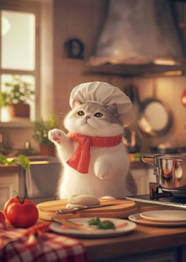 Cute Cat Chef