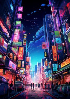 Night City landscape