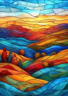 Stained Glass Landscape