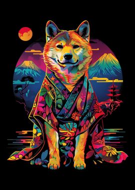 Akita Dog Kimono