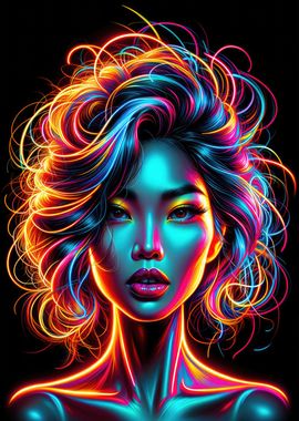 Radiant Neon Artwork