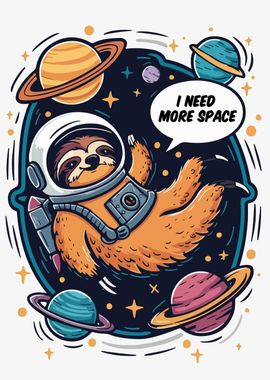 Slothstronaut Exploring 