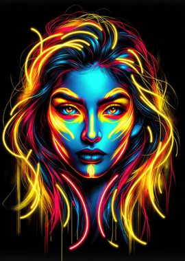 Neon Dream Portrait