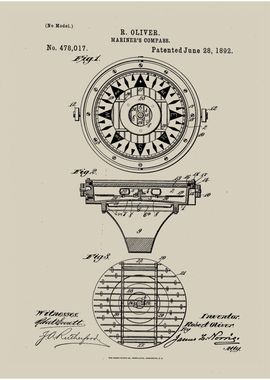 Patent Mariners Compass