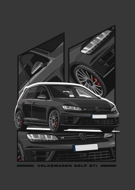 Volkswagen Golf GTI black