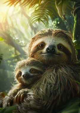 Sloth Animal Family