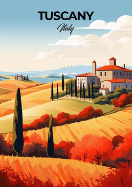 Tuscany Italy Travel Print