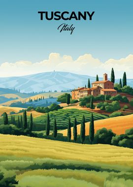 Tuscany Italy Travel Print