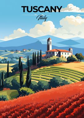 Tuscany Italy Travel Print