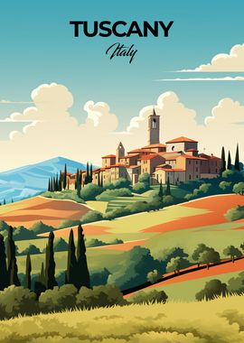 Tuscany Italy Travel Print