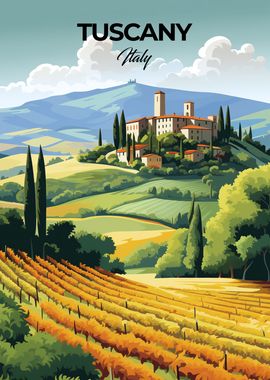 Tuscany Italy Travel Print