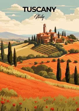 Tuscany Italy Travel Print