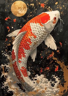 Japanese koi fish