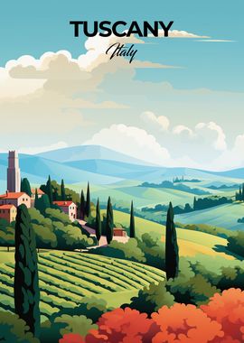 Tuscany Italy Travel Print