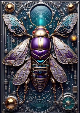 Ethereal Steampunk Cicada