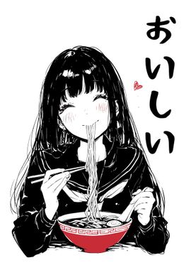 Ramen Anime Girl Oishii