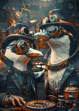 Animal Steampunk Penguin