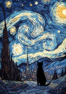 cat vangogh