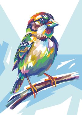 Sparrow Popart