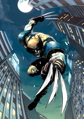 Wolverine Night Cityscape