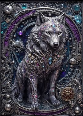 Steampunk White Wolf