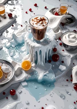 Ice Cafe  decorative art