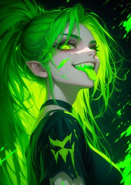 Neon Goth Girl