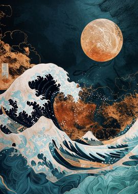 The Great Wave at Night