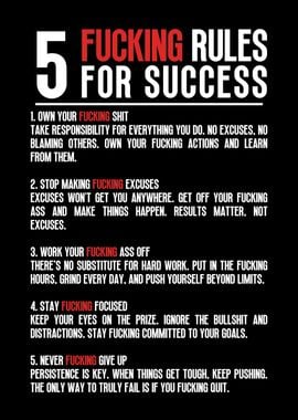 5 Rules For Success