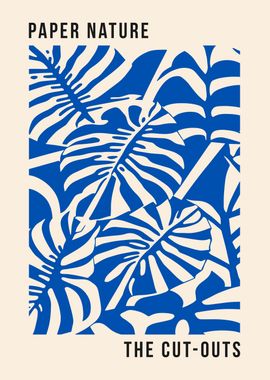 Paper Nature Blue Monstera