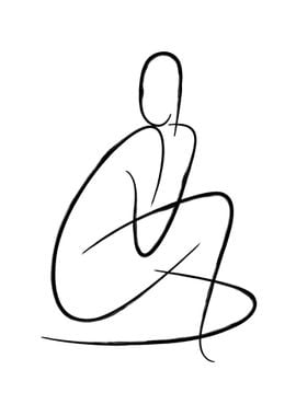 Abstract Figure Line Art