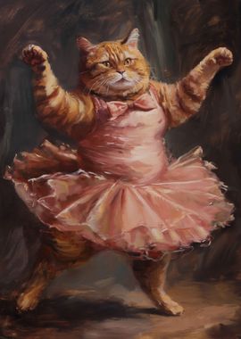 Ballerina Orange Tabby Cat